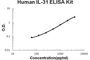 Human IL-31 PicoKine ELISA Kit standard curve (IL-31 ELISA Kit)
