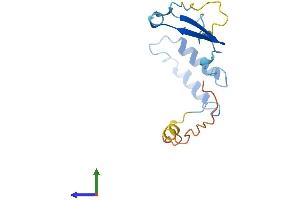 AlphaFold protein structure predicition of Human Recombinant CHCHD4 Protein, UniprotID Q8N4Q1