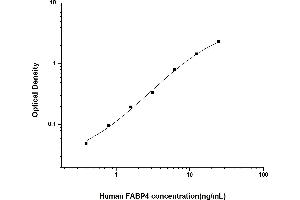 Typical standard curve (FABP4 ELISA Kit)