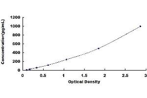 Typical standard curve (TRAF3 ELISA Kit)