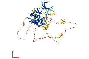 AlphaFold protein structure predicition of Mouse Recombinant Nek3 Protein, UniprotID Q9R0A5 (NEK3 Protein (AA 1-511) (His tag))