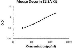 Mouse Decorin PicoKine ELISA Kit standard curve