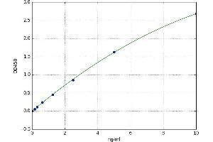 A typical standard curve (PTMA ELISA Kit)