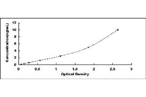 Typical standard curve (Glutamate Receptor 3 ELISA Kit)