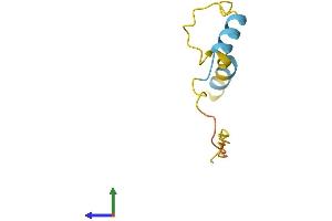 AlphaFold protein structure predicition of Human Recombinant PKIG Protein, UniprotID Q9Y2B9