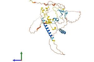 AlphaFold protein structure predicition of Mouse Recombinant Miip Protein, UniprotID A2A7Y5 (MIIP Protein (AA 1-387) (His tag))