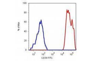 Flow Cytometry (FACS) image for anti-CD36 (CD36) antibody (FITC) (ABIN238509) (CD36 antibody  (FITC))
