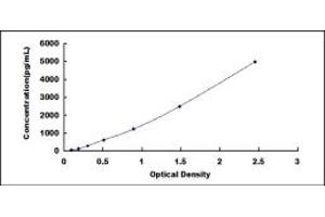 Typical standard curve (FGF9 ELISA Kit)