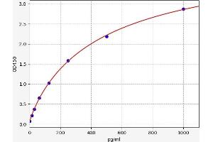 Typical standard curve (Galectin 2 ELISA Kit)