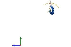 AlphaFold protein structure predicition of Human Recombinant CCDC85B Protein, UniprotID Q15834