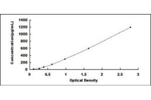 Typical standard curve (Angiopoietin 4 ELISA Kit)