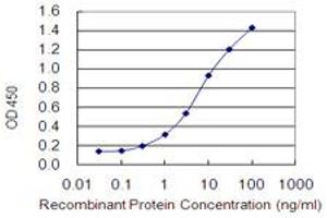 Detection limit for recombinant GST tagged OSBP2 is 0. (OSBP2 antibody  (AA 818-916))