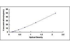 Typical standard curve (CRP ELISA Kit)