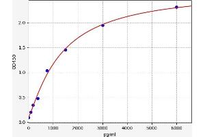 Typical standard curve (TRKB ELISA Kit)