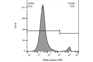 Surface staining of murine splenocytes with anti-CD8a (53-6. (CD8 alpha antibody  (APC))