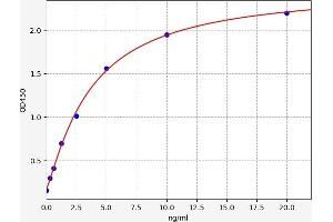 Typical standard curve (ENPP7 ELISA Kit)