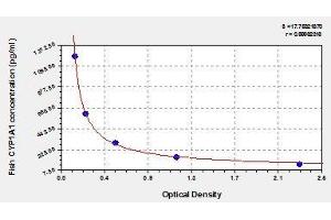 Typical standard curve