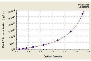 Typical standard curve (TJP1 ELISA Kit)
