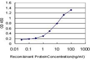 Detection limit for recombinant GST tagged SPP1 is approximately 0. (Osteopontin antibody  (AA 1-300))