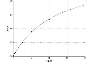 A typical standard curve