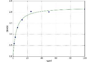 A typical standard curve (CA2 ELISA Kit)