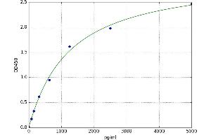 A typical standard curve (CSNK2A2 ELISA Kit)