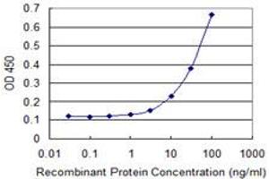 Detection limit for recombinant GST tagged TIMM8A is 1 ng/ml as a capture antibody. (TIMM8A/DDP antibody  (AA 1-72))