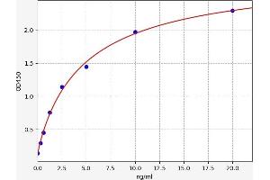 Typical standard curve (STAT3 ELISA Kit)