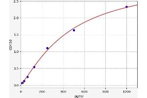Typical standard curve (GLP-1 ELISA Kit)