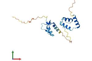 AlphaFold protein structure predicition of Mouse Recombinant Sap30l Protein, UniprotID Q5SQF8
