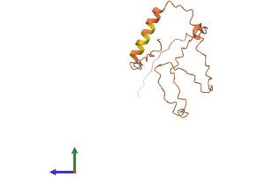 AlphaFold protein structure predicition of Human Recombinant CT62 Protein, UniprotID P0C5K7 (CT62 Protein (AA 1-136) (His tag))