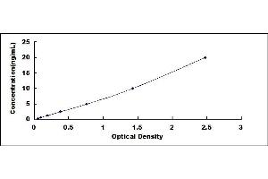 Typical standard curve (PSMB10 ELISA Kit)