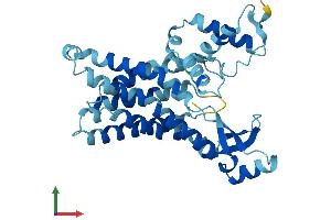 AlphaFold protein structure predicition of Mouse Recombinant Sfxn3 Protein, UniprotID Q91V61 (SFXN3 Protein (AA 1-321) (His tag))