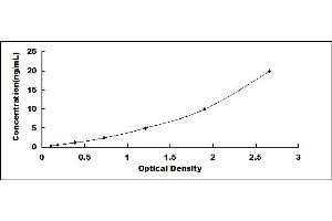 Typical standard curve (Osteocalcin ELISA Kit)