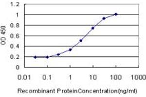 Detection limit for recombinant GST tagged MYH9 is approximately 0. (Myosin 9 antibody  (AA 131-220))