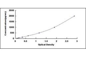 Typical standard curve (JAM2 ELISA Kit)