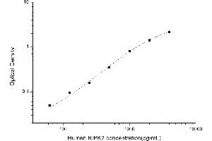 Typical standard curve (RIPK2 ELISA Kit)