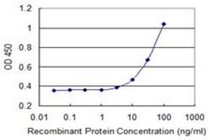 Detection limit for recombinant GST tagged PEX10 is 1 ng/ml as a capture antibody. (PEX10 antibody  (AA 1-326))