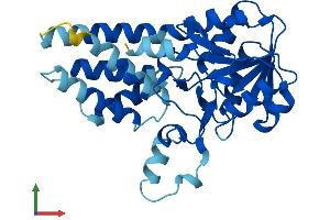 AlphaFold protein structure predicition of Human Recombinant EIF2B1 Protein, UniprotID Q14232
