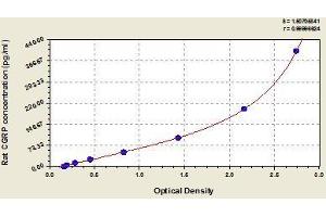 Typical standard curve (CGRP ELISA Kit)