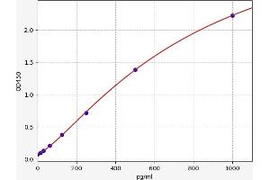 Typical standard curve (Sonic Hedgehog ELISA Kit)