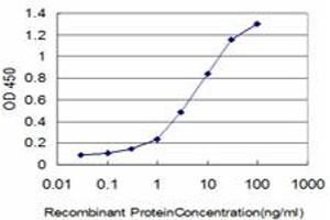 Detection limit for recombinant GST tagged FGR is approximately 0. (Fgr antibody  (AA 1-90))