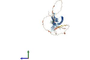AlphaFold protein structure predicition of Human Recombinant UVRAG Protein, UniprotID Q9P2Y5