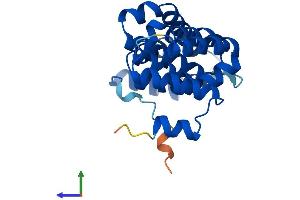 AlphaFold protein structure predicition of Mouse Recombinant Mif4gd Protein, UniprotID Q3UBZ5