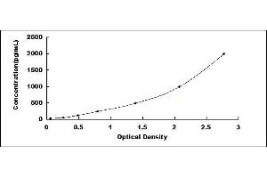 Typical standard curve (VWA1 ELISA Kit)