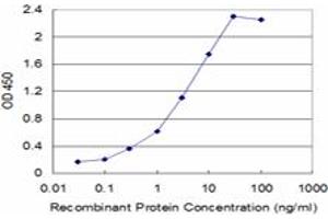 Detection limit for recombinant GST tagged TNF is approximately 0. (TNF alpha antibody  (AA 1-233))