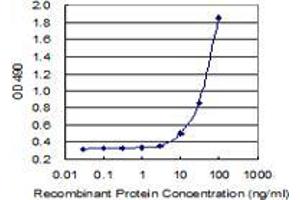 Sandwich ELISA detection sensitivity ranging from 3 ng/mL to 100 ng/mL. (ICOSLG (Human) Matched Antibody Pair)