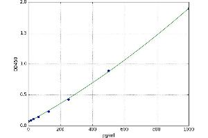 A typical standard curve (NEFM ELISA Kit)