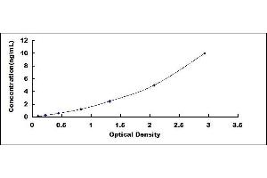 Typical standard curve