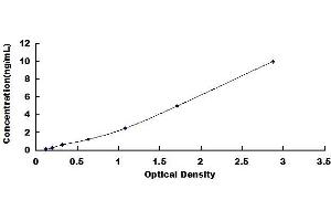 Typical standard curve (AHNAK ELISA Kit)